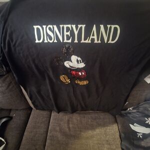 Disney Black Long Sleeve Tee with Mickey Mouse